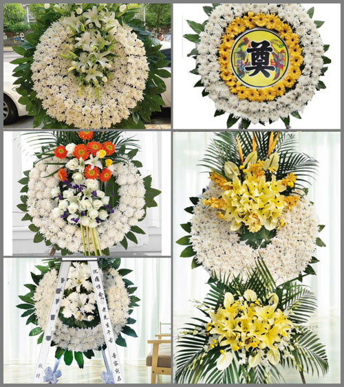 山东济宁鱼台县罗屯镇郭庄村花圈速递